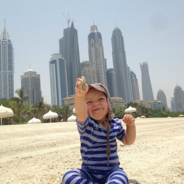 Unser Maskottchen Max in Dubai